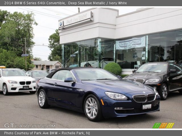 2014 BMW 6 Series 640i Convertible in Deep Sea Blue Metallic