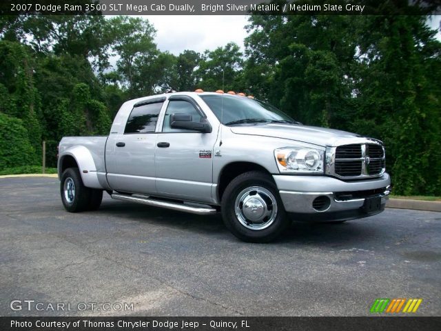 2007 Dodge Ram 3500 SLT Mega Cab Dually in Bright Silver Metallic