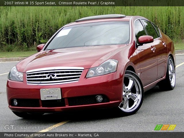 2007 Infiniti M 35 Sport Sedan in Crimson Roulette Pearl
