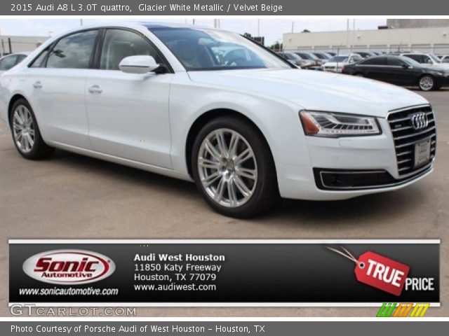 2015 Audi A8 L 3.0T quattro in Glacier White Metallic
