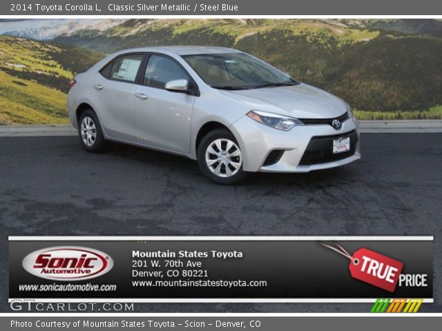 2014 Toyota Corolla L in Classic Silver Metallic