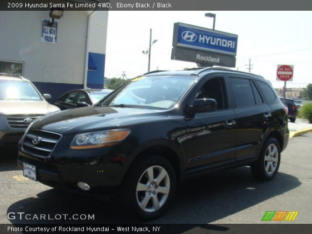 2009 Hyundai Santa Fe Limited 4WD in Ebony Black