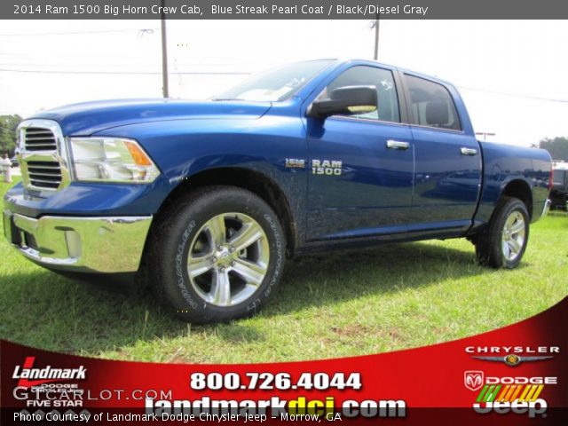 2014 Ram 1500 Big Horn Crew Cab in Blue Streak Pearl Coat