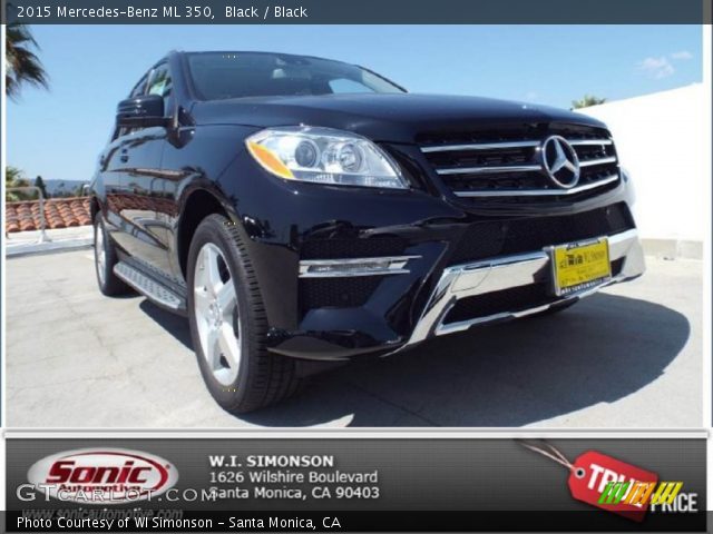 2015 Mercedes-Benz ML 350 in Black