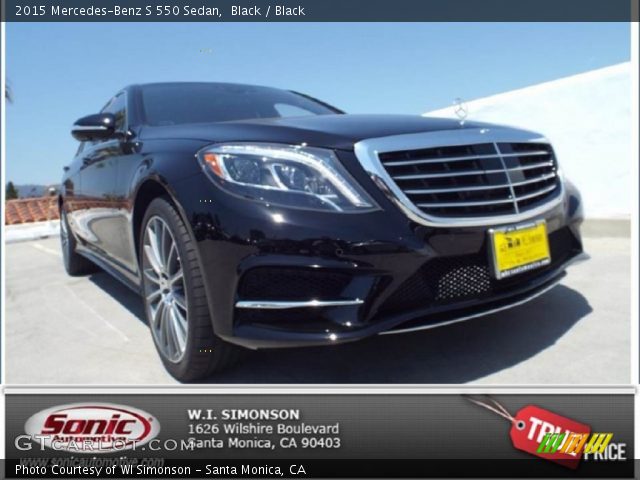 2015 Mercedes-Benz S 550 Sedan in Black