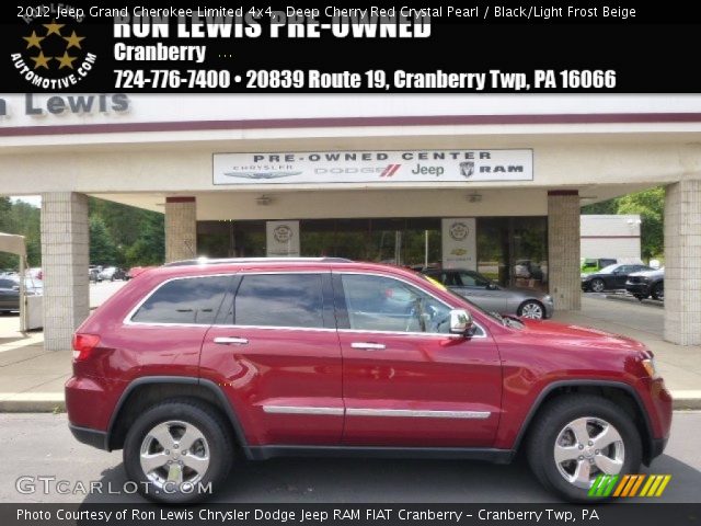 2012 Jeep Grand Cherokee Limited 4x4 in Deep Cherry Red Crystal Pearl