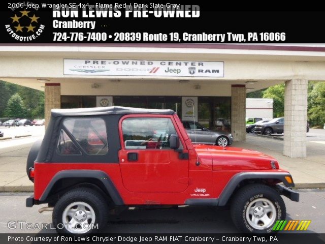 2006 Jeep Wrangler SE 4x4 in Flame Red