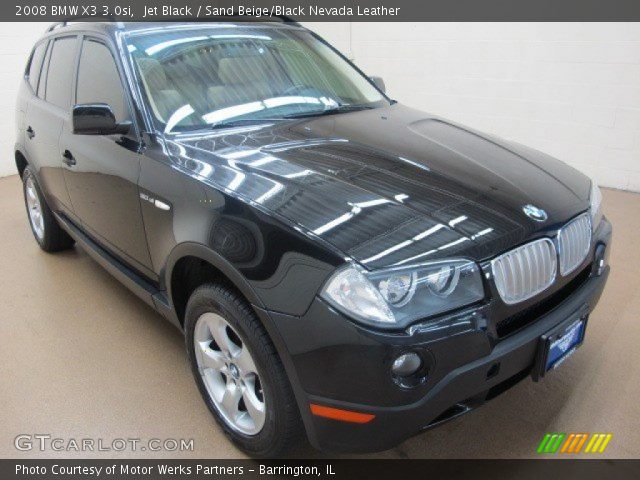 2008 BMW X3 3.0si in Jet Black