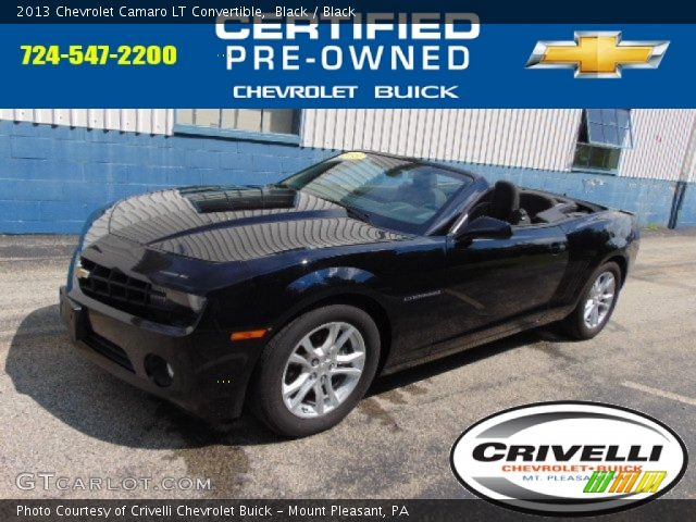 2013 Chevrolet Camaro LT Convertible in Black
