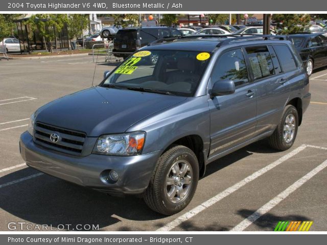 2004 Toyota Highlander V6 4WD in Bluestone Metallic