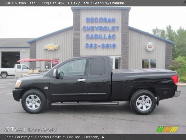 2004 Nissan Titan LE King Cab 4x4 in Galaxy Black