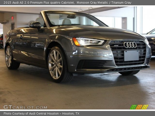 2015 Audi A3 2.0 Premium Plus quattro Cabriolet in Monsoon Gray Metallic