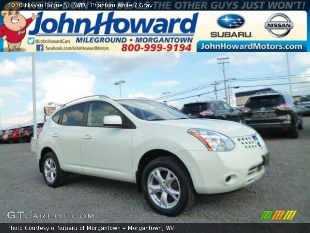 2010 Nissan Rogue SL AWD in Phantom White