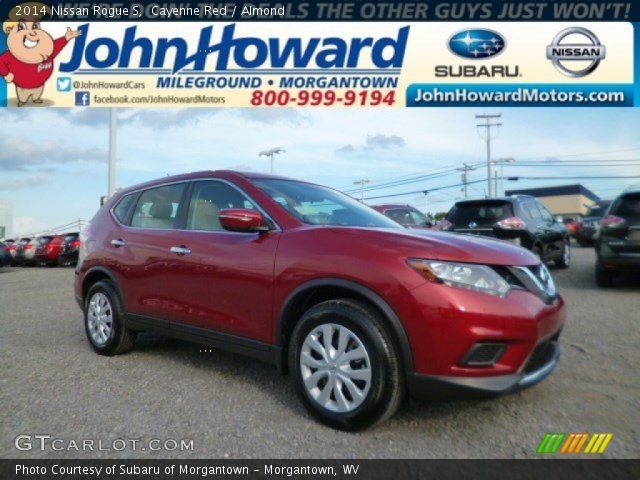 2014 Nissan Rogue S in Cayenne Red