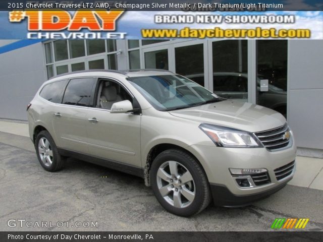 2015 Chevrolet Traverse LTZ AWD in Champagne Silver Metallic