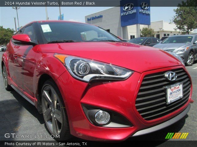 2014 Hyundai Veloster Turbo in Boston Red