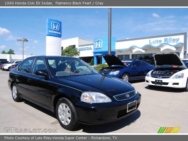 1999 Honda Civic EX Sedan in Flamenco Black Pearl