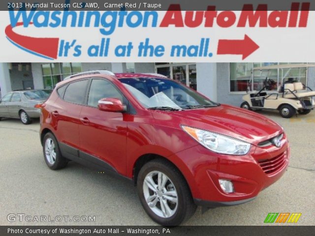 2013 Hyundai Tucson GLS AWD in Garnet Red