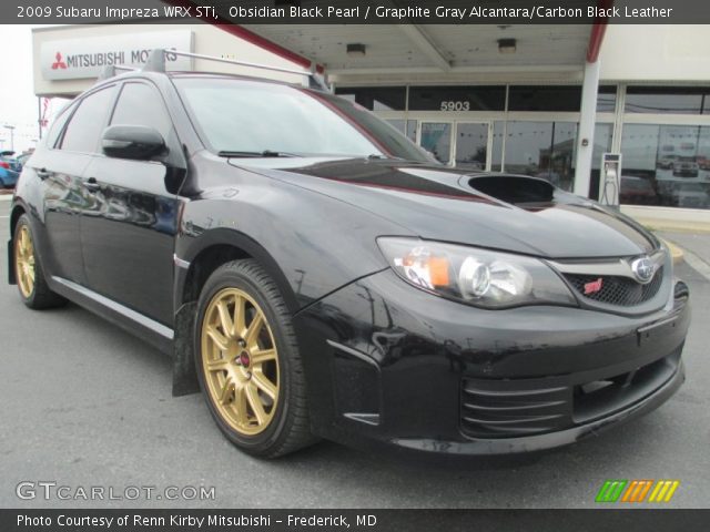 2009 Subaru Impreza WRX STi in Obsidian Black Pearl