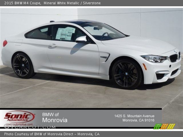 2015 BMW M4 Coupe in Mineral White Metallic