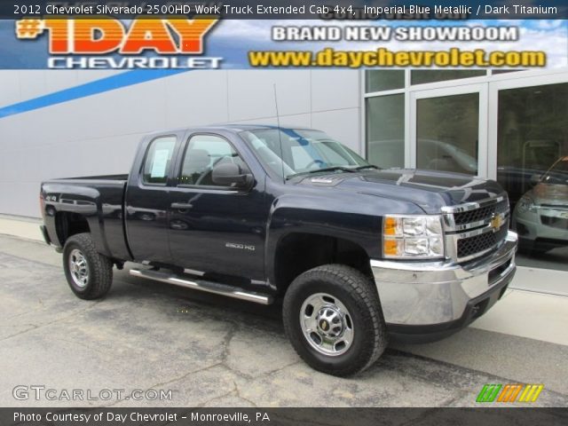 2012 Chevrolet Silverado 2500HD Work Truck Extended Cab 4x4 in Imperial Blue Metallic