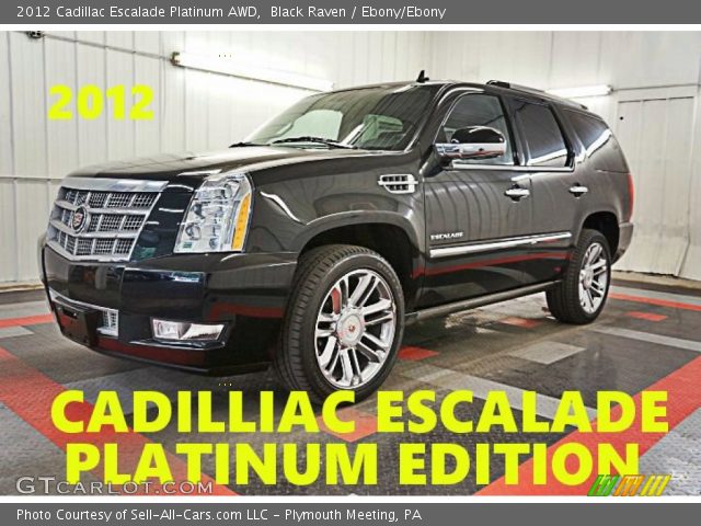 2012 Cadillac Escalade Platinum AWD in Black Raven