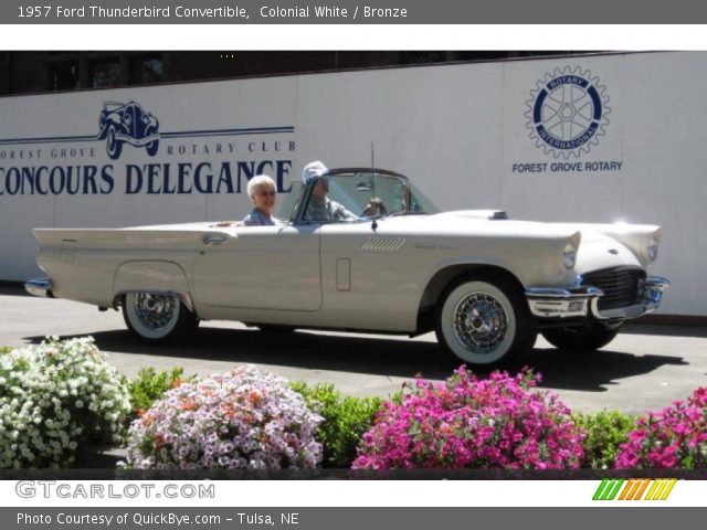 1957 Ford Thunderbird Convertible in Colonial White