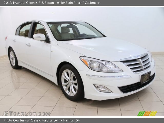 2013 Hyundai Genesis 3.8 Sedan in White Satin Pearl