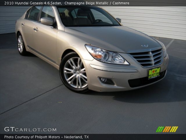 2010 Hyundai Genesis 4.6 Sedan in Champagne Beige Metallic