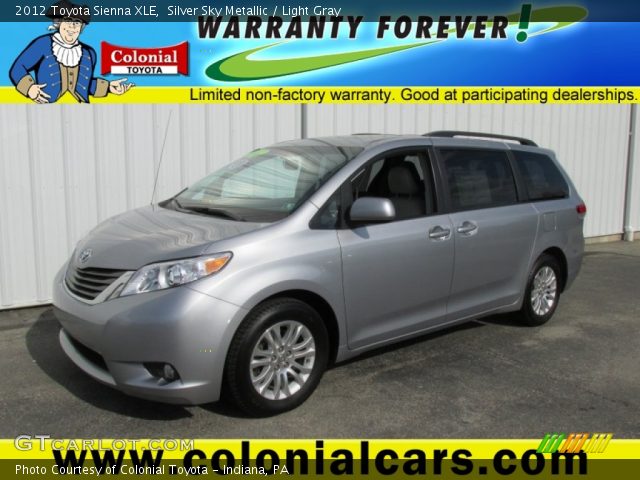 2012 Toyota Sienna XLE in Silver Sky Metallic