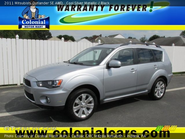 2011 Mitsubishi Outlander SE AWD in Cool Silver Metallic