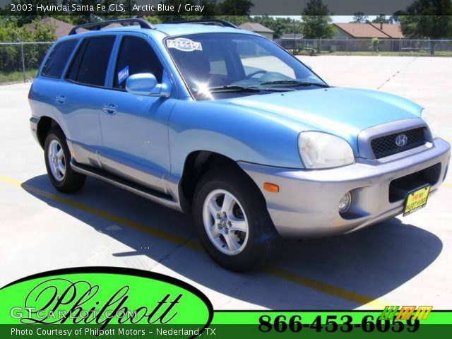 2003 Hyundai Santa Fe GLS in Arctic Blue