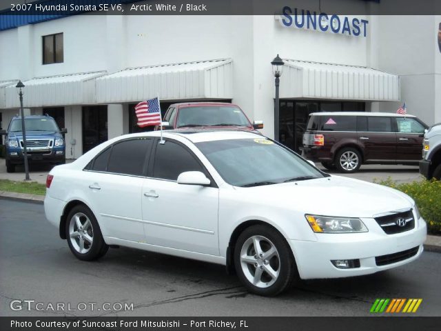 2007 Hyundai Sonata SE V6 in Arctic White