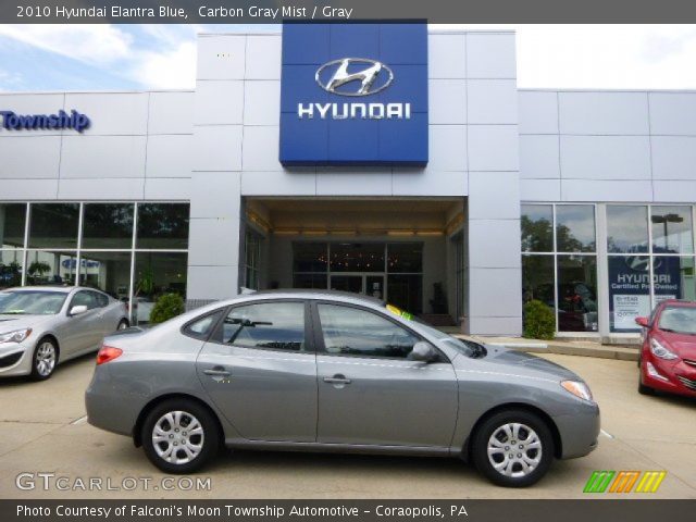 2010 Hyundai Elantra Blue in Carbon Gray Mist