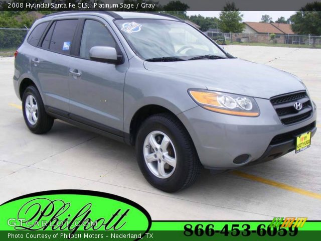 2008 Hyundai Santa Fe GLS in Platinum Sage