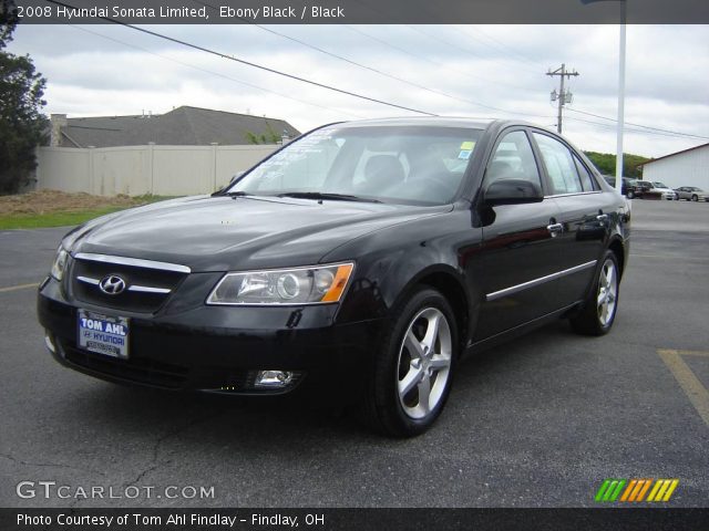 2008 Hyundai Sonata Limited in Ebony Black