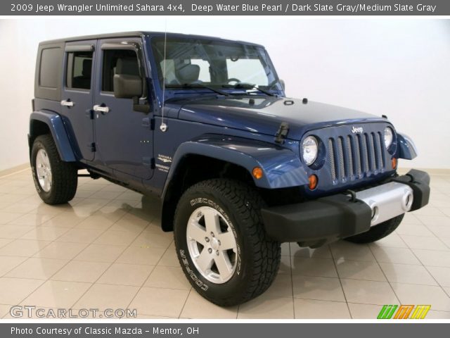 2009 Jeep Wrangler Unlimited Sahara 4x4 in Deep Water Blue Pearl