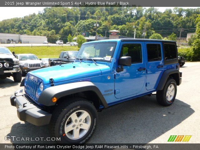 2015 Jeep Wrangler Unlimited Sport S 4x4 in Hydro Blue Pearl
