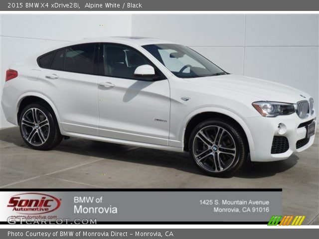 2015 BMW X4 xDrive28i in Alpine White