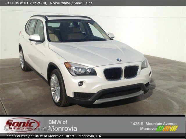 2014 BMW X1 xDrive28i in Alpine White