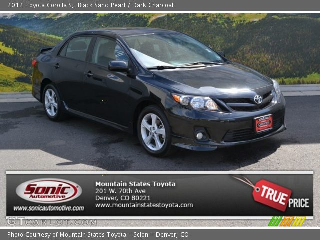 2012 Toyota Corolla S in Black Sand Pearl