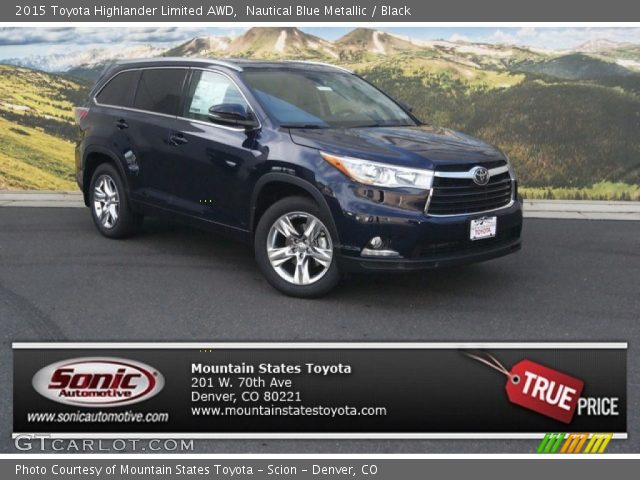 2015 Toyota Highlander Limited AWD in Nautical Blue Metallic