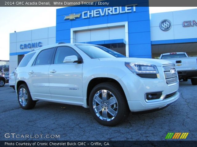 2014 GMC Acadia Denali in White Diamond Tricoat