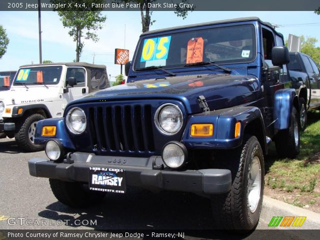 2005 Jeep Wrangler X 4x4 in Patriot Blue Pearl