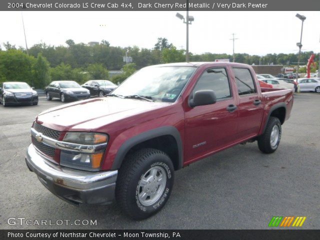 2004 Chevrolet Colorado LS Crew Cab 4x4 in Dark Cherry Red Metallic