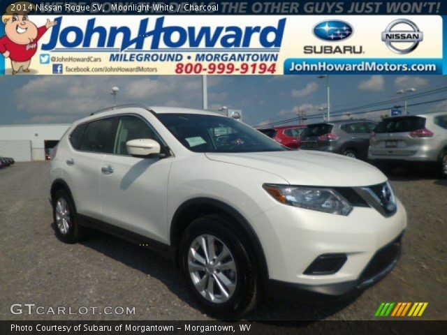 2014 Nissan Rogue SV in Moonlight White