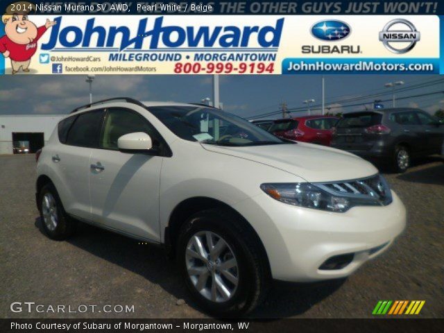 2014 Nissan Murano SV AWD in Pearl White