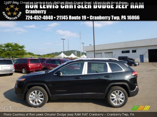 2015 Jeep Cherokee Limited 4x4 in Brilliant Black Crystal Pearl