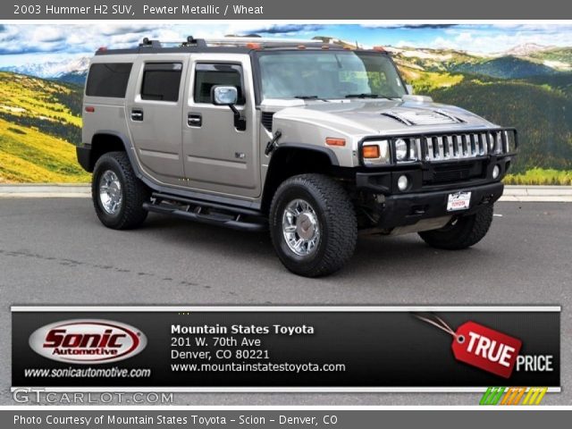 2003 Hummer H2 SUV in Pewter Metallic