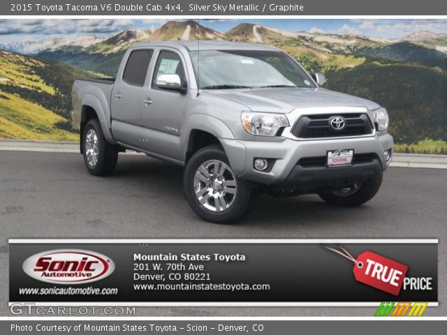 2015 Toyota Tacoma V6 Double Cab 4x4 in Silver Sky Metallic